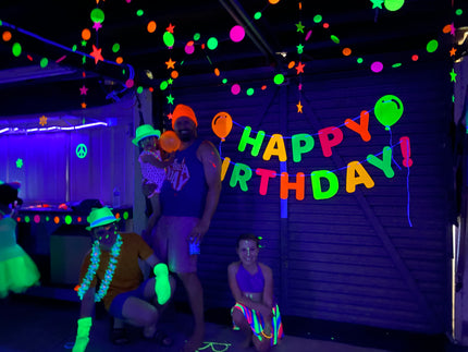 kids birthday glow party