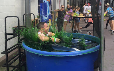 fill a dunk tank with slime