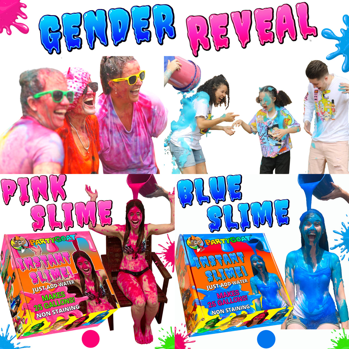 how to host an epic slime gender reveal party