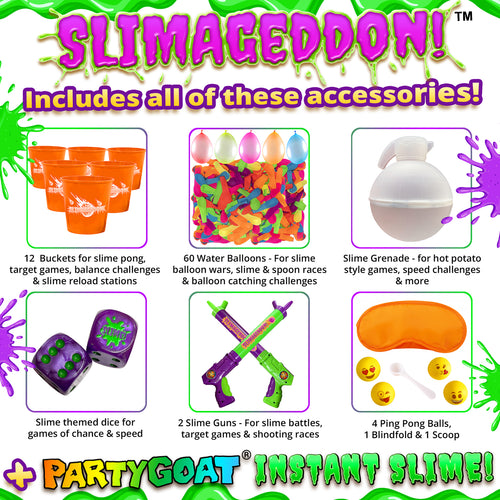 Slimageddon slime game components outdoor games for kid