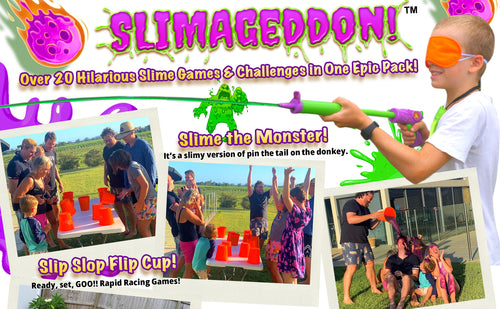 Slimageddon slime party games pack outdoor games for kids birthday
