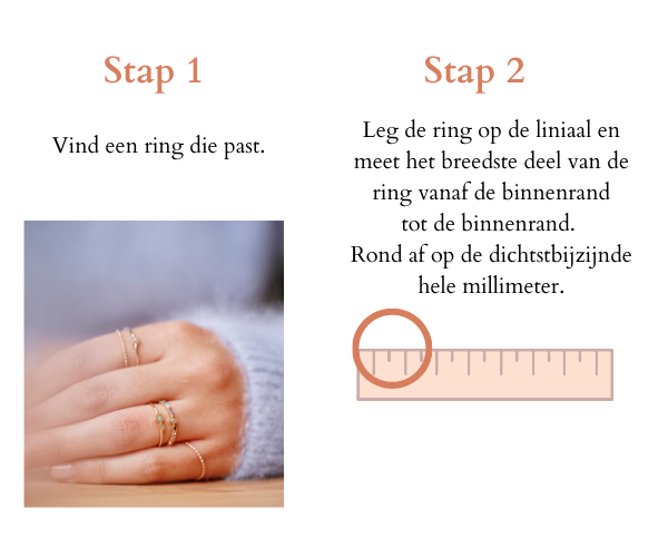 Ringmaat Guide stap 1