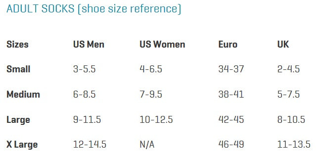 Smartwool Ski Socks Size Chart