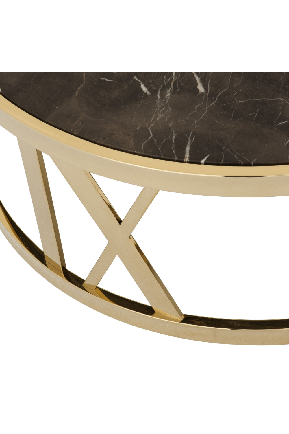 Gold Roman Numeral Coffee Table | Eichholtz Baccarat | OROA