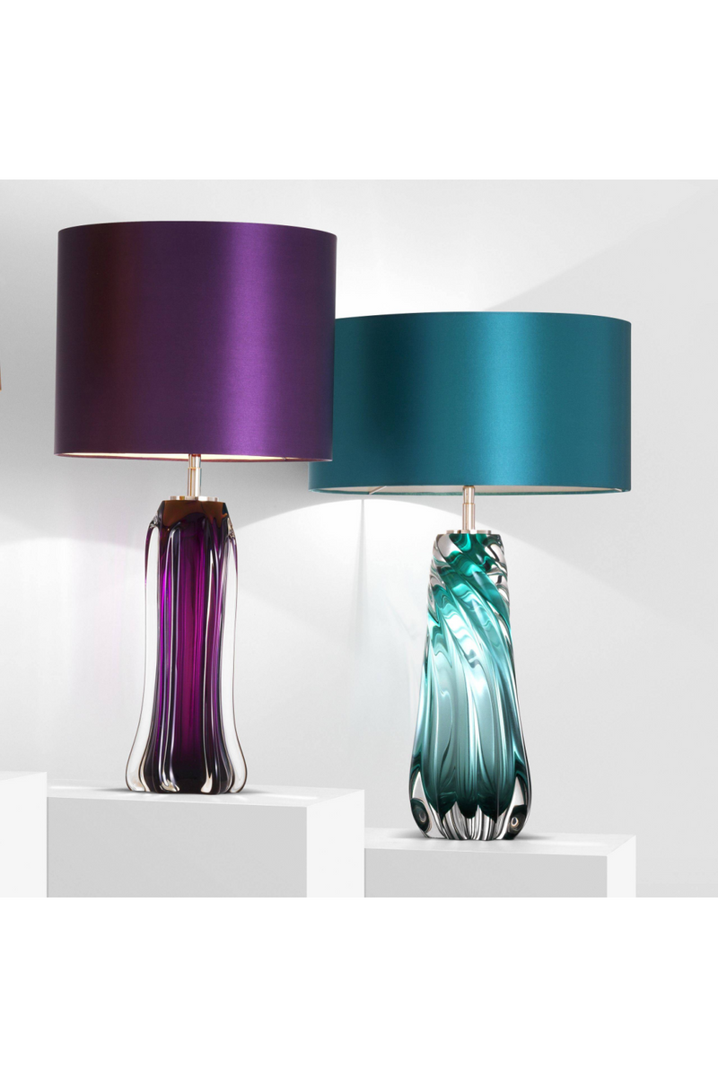 Purple Glass Table Lamp Eichhlotz Castillo Oroa