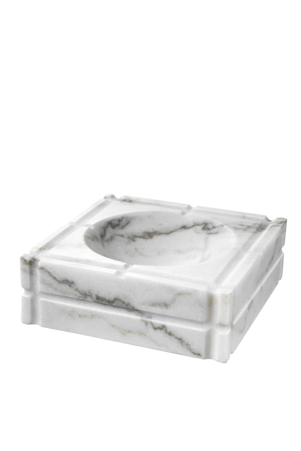 White Marble Ashtray Eichholtz Nestor Eichholtz - OROA