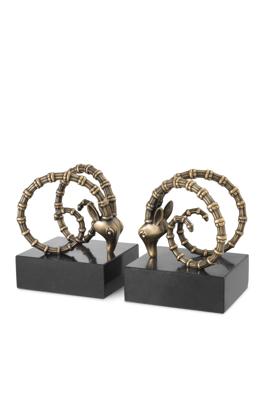 Brass Ibex Bookend (Set of 2) Eichholtz Eichholtz - OROA