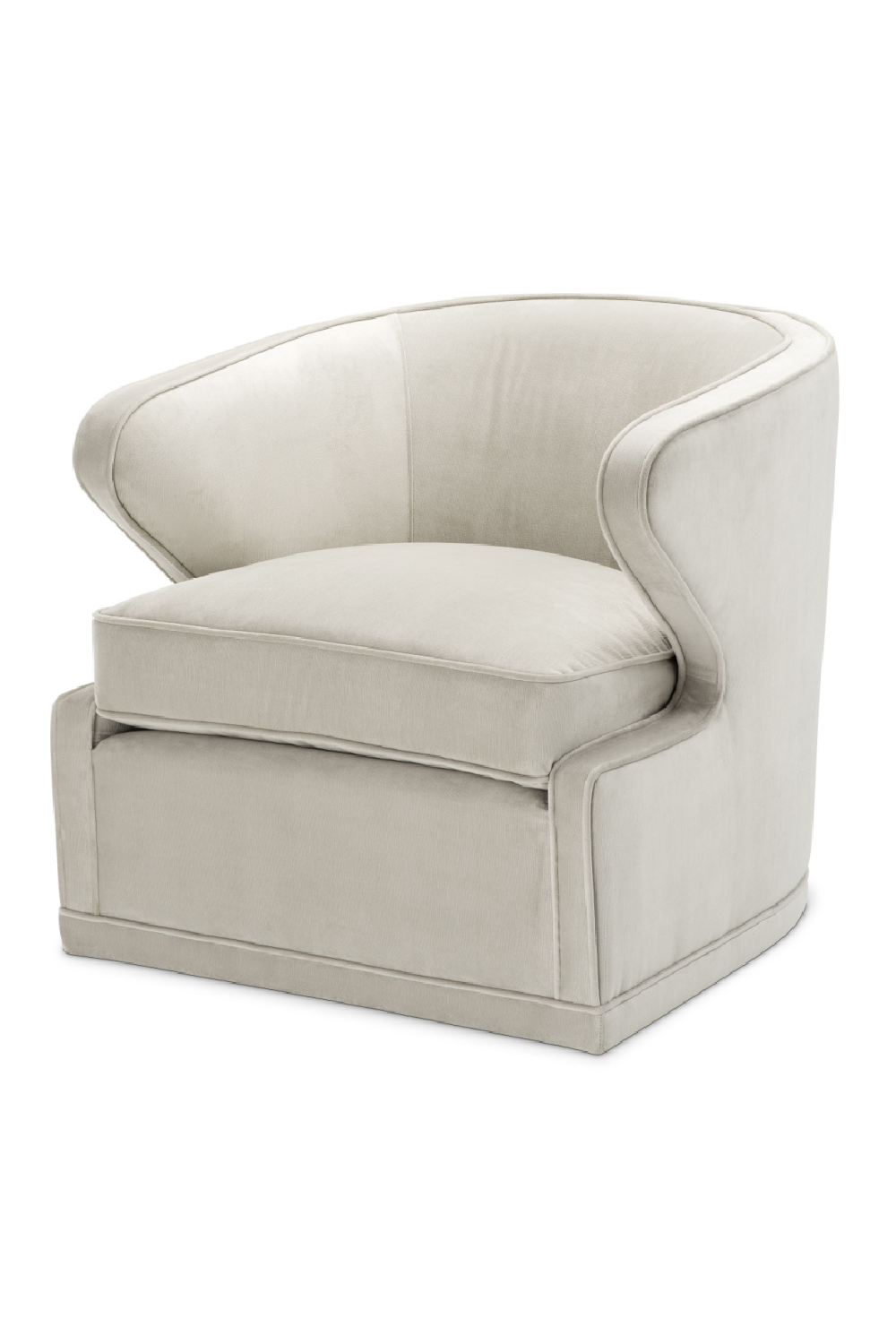 Gray Velvet Swivel Chair Eichholtz Dorset Eichholtz - OROA