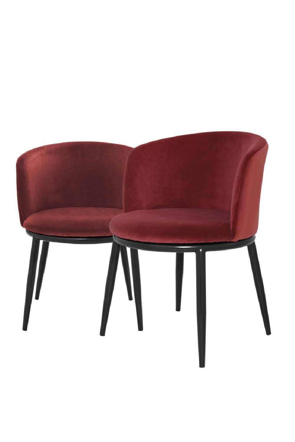 Wine Red Dining Chair Set Of 2 Eichholtz Filmore Eichholtz - OROA