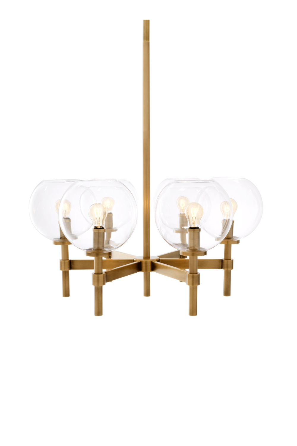 Anastagio Rectangle/ Linear Brass Crystal Bead Chandelier