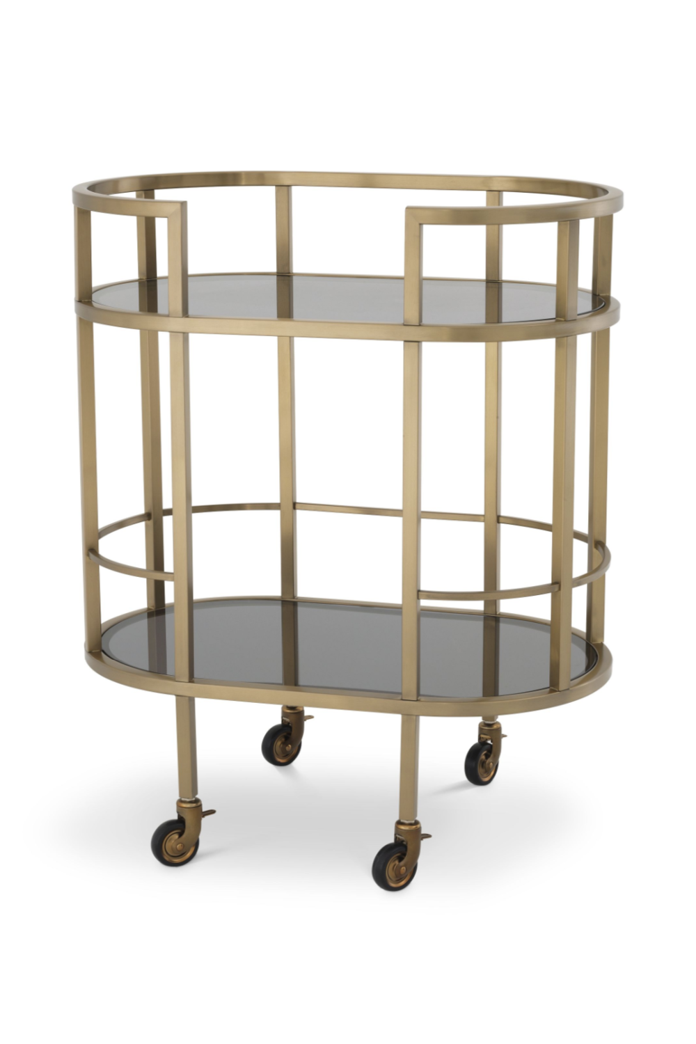 Brushed Brass Bar Cart Eichholtz Townhouse Eichholtz - OROA