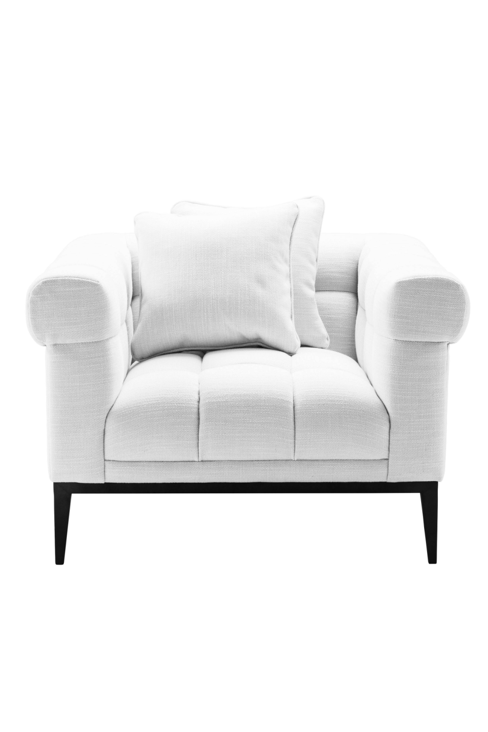 Tufted White Accent Chair Eichholtz Aurelio 1 Eichholtz Retailer