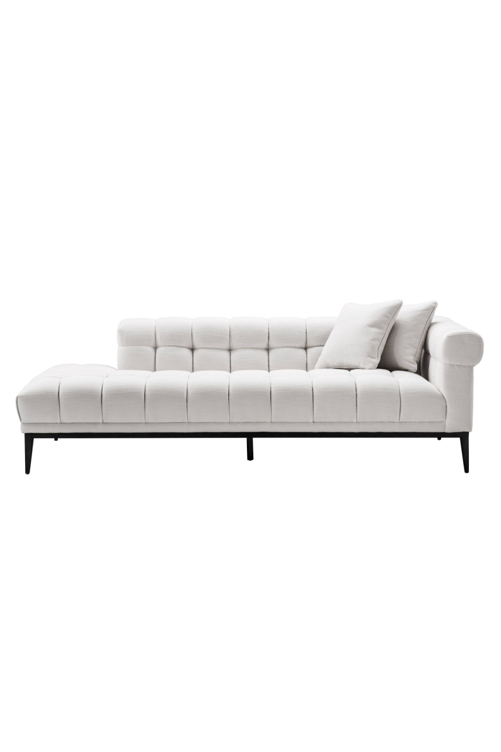 White Biscuit-Tufted Lounge Sofa R Eichholtz Aurelio Eichholtz - OROA