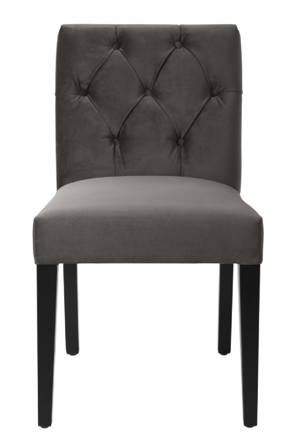 Gray Velvet Dining Chair Eichholtz Atena Eichholtz - OROA