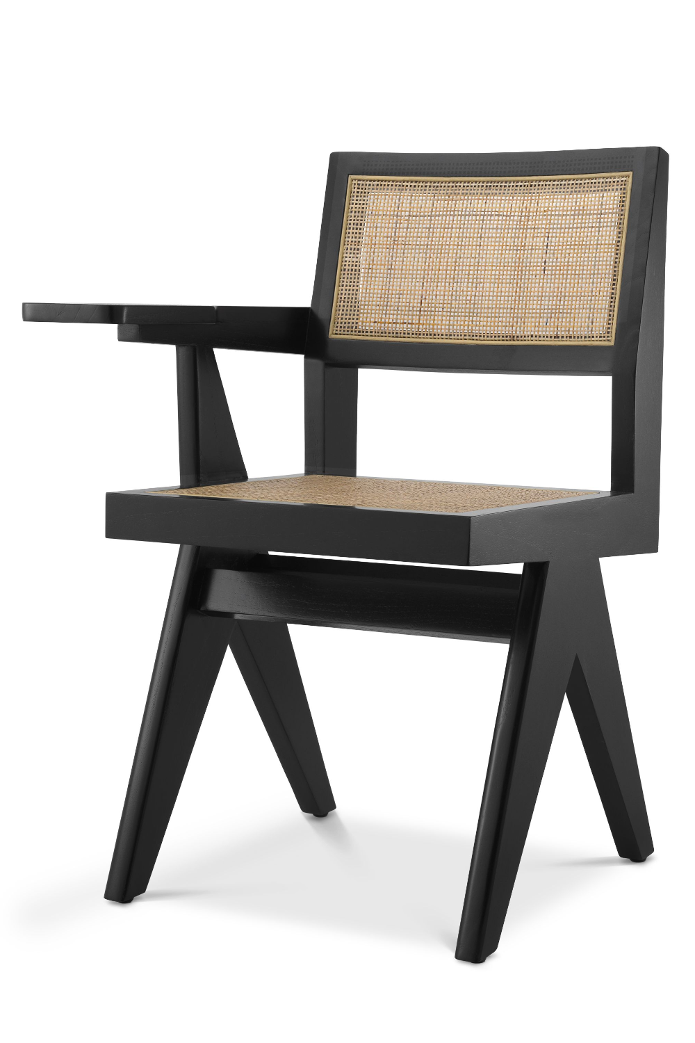 Black Rattan Chair with Desk Eichholtz Niclas Eichholtz - OROA