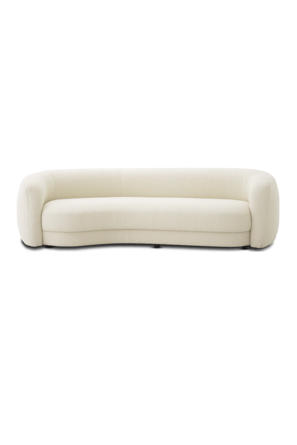 Image of Bouclé Curved Sofa | Eichholtz Blaine