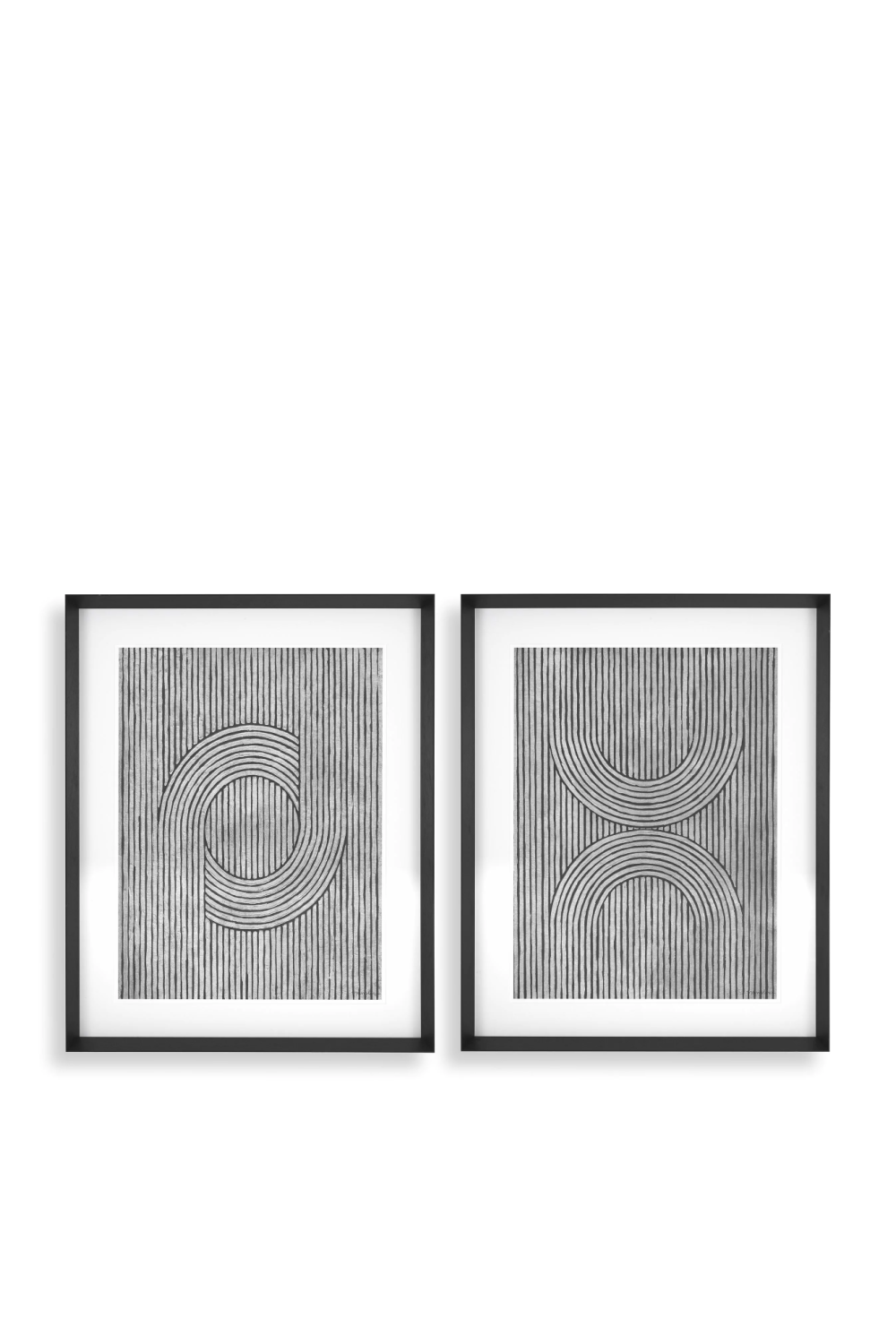 Monochrome Lines Art Prints (2) Eichholtz Cedar Grooves Eichholtz - OROA