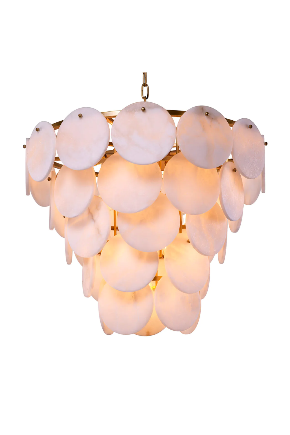 Image of Tiered Alabaster Chandelier | Eichholtz Clementina