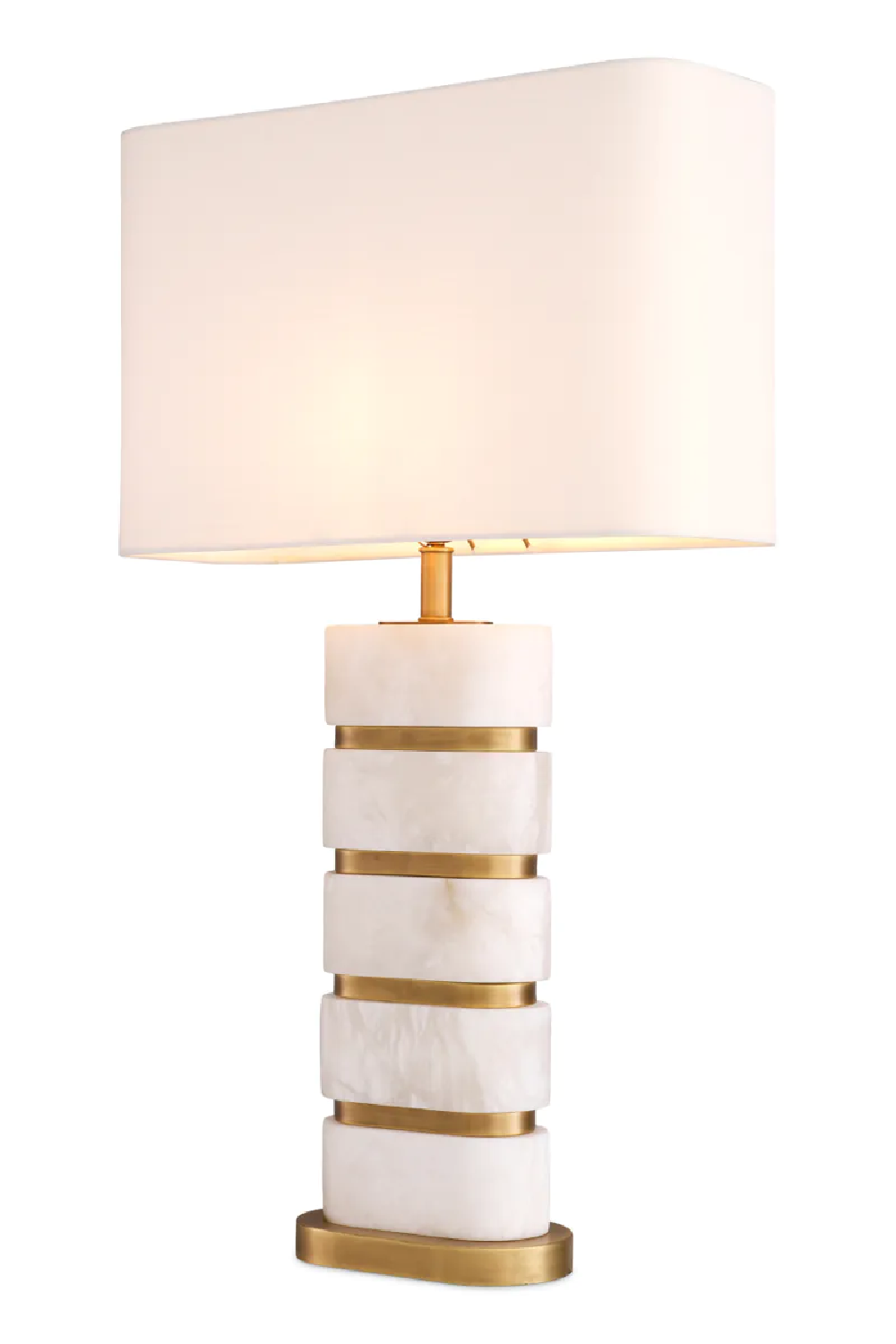 Stilla Table Lamp (Antique Brass Finish & Crystal Glass) - Eichholtz