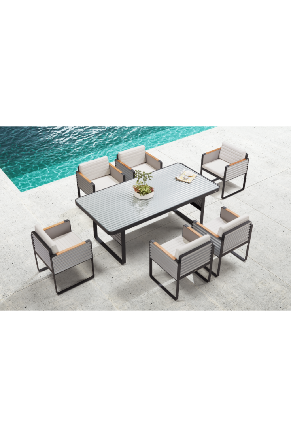 Outdoor Dining Set (6 Chairs) Higold Airport Higold - OROA