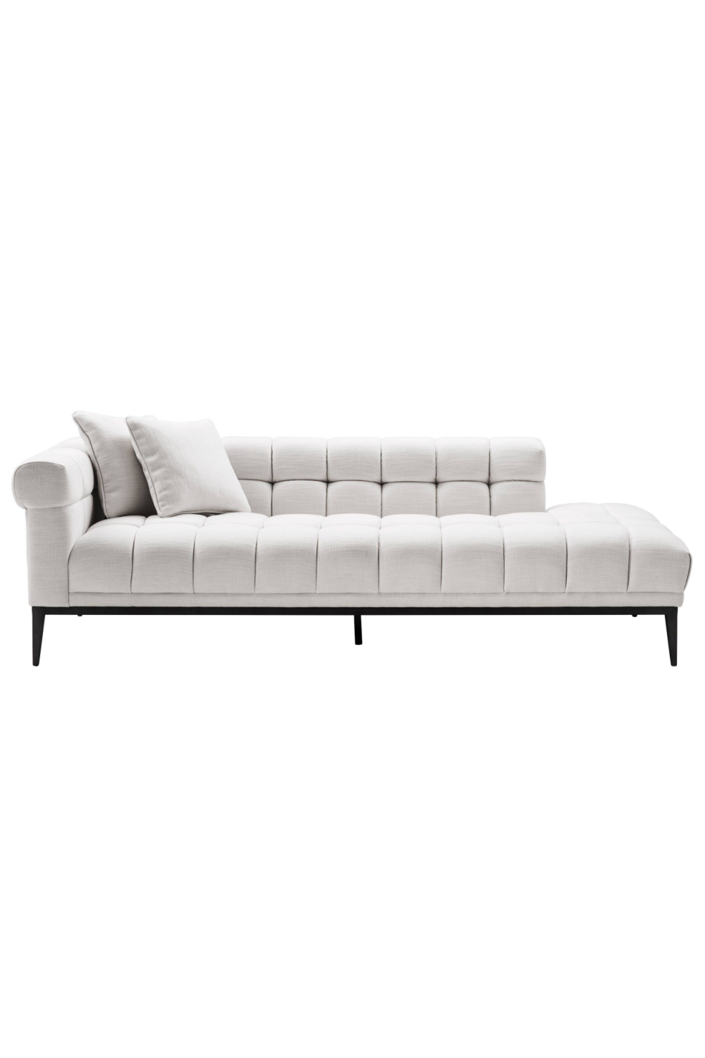 Image of White Biscuit-Tufted Lounge Sofa | Eichholtz Aurelio - L