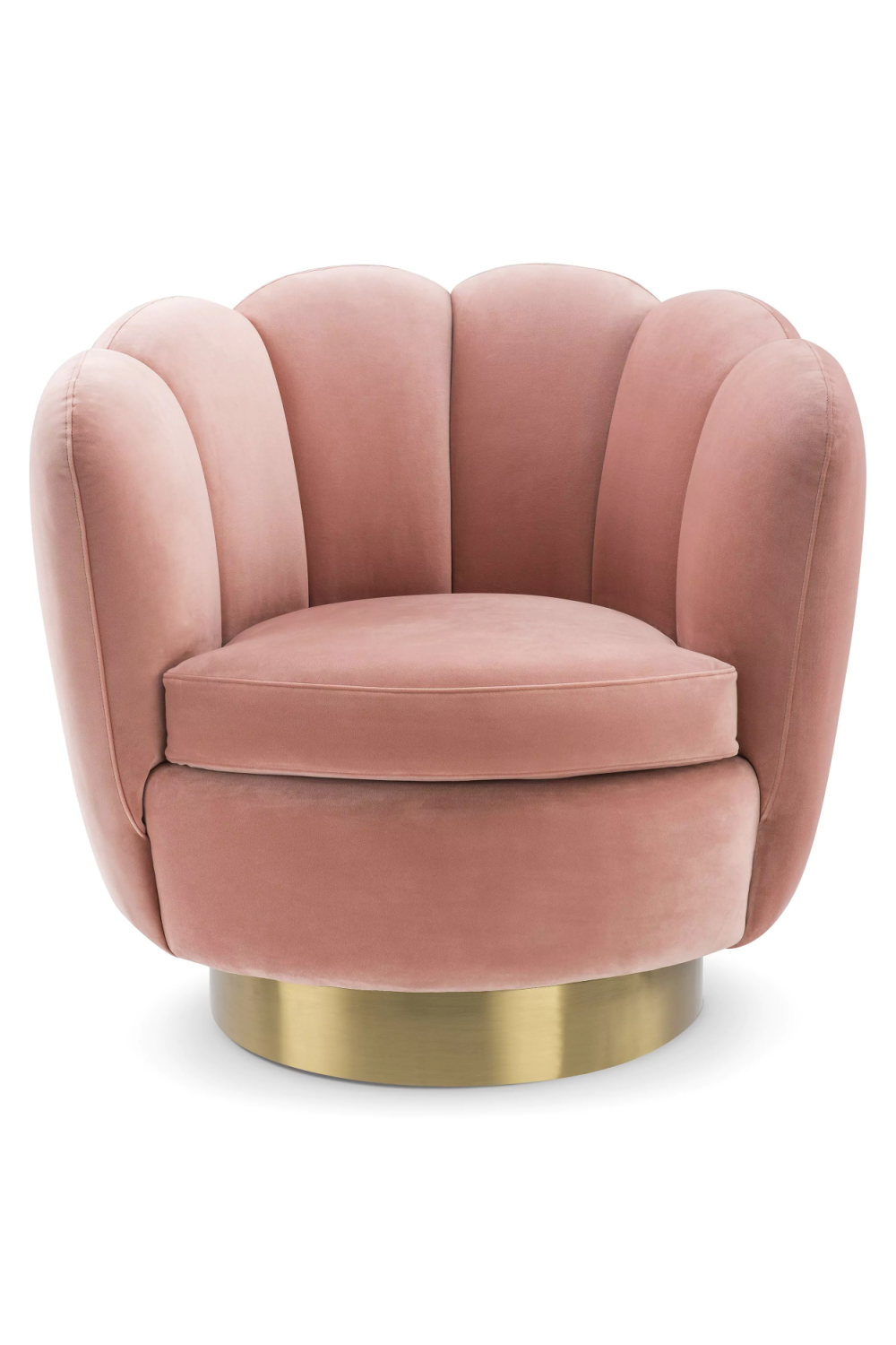 blush scalloped chair