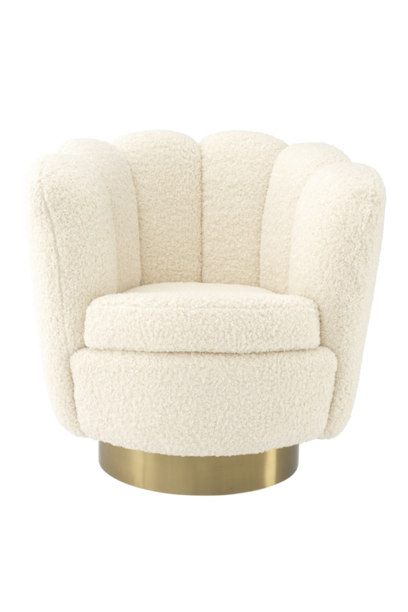 swivel chair cream