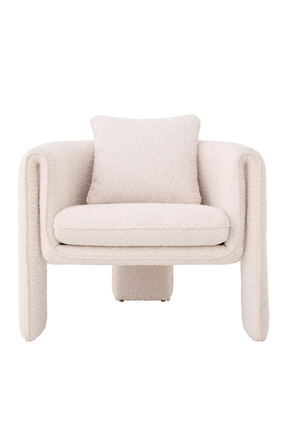 Cream BouclÃ© Contemporary Chair Eichholtz Toto Eichholtz - OROA