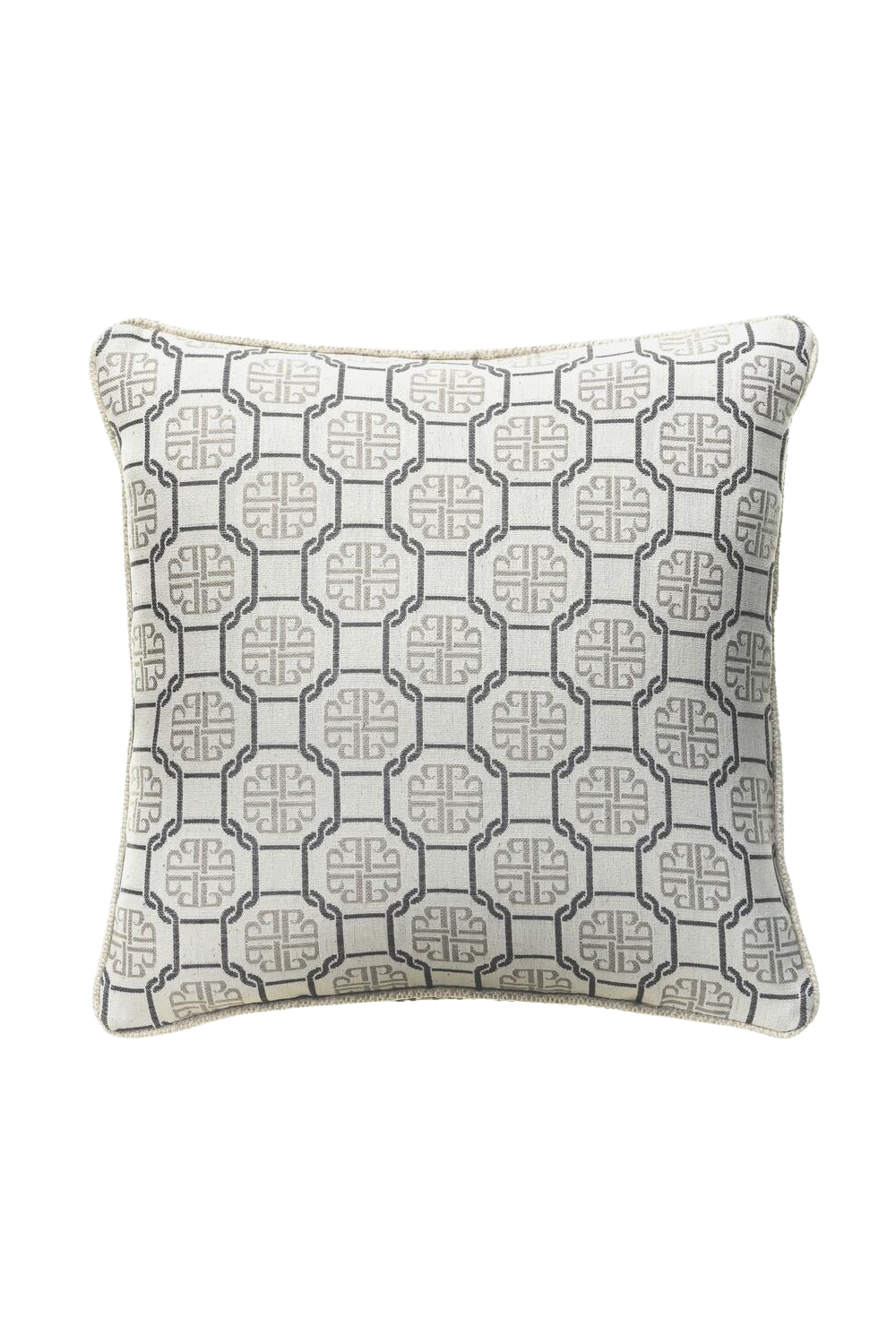 Linked Pattern Contemporary Cushion Andrew Martin Petro Brown Andrew Martin - OROA