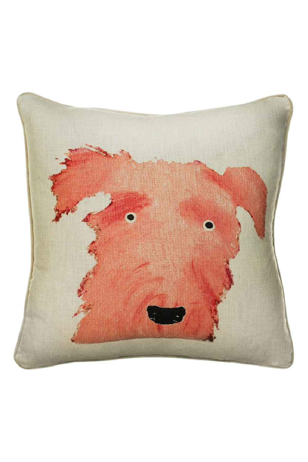 Illustrated Ginger Dog Linen Cushion Andrew Martin Wilson Andrew Martin - OROA