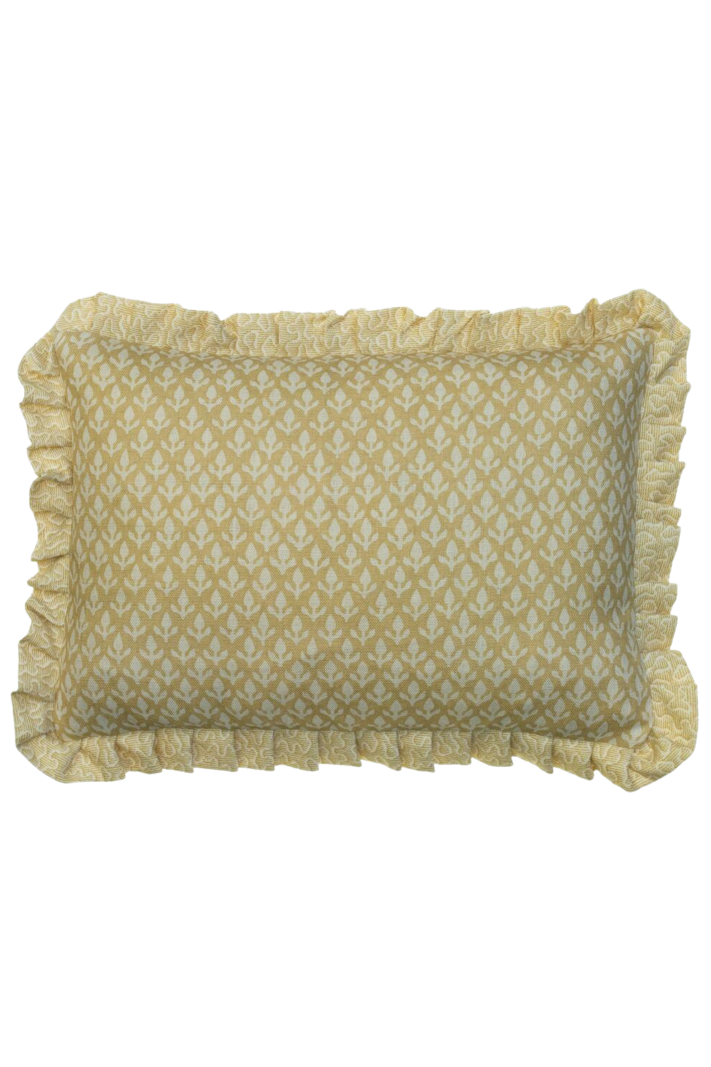 Image of Ruffled Rectangular Throw Pillow | Andrew Martin Bud