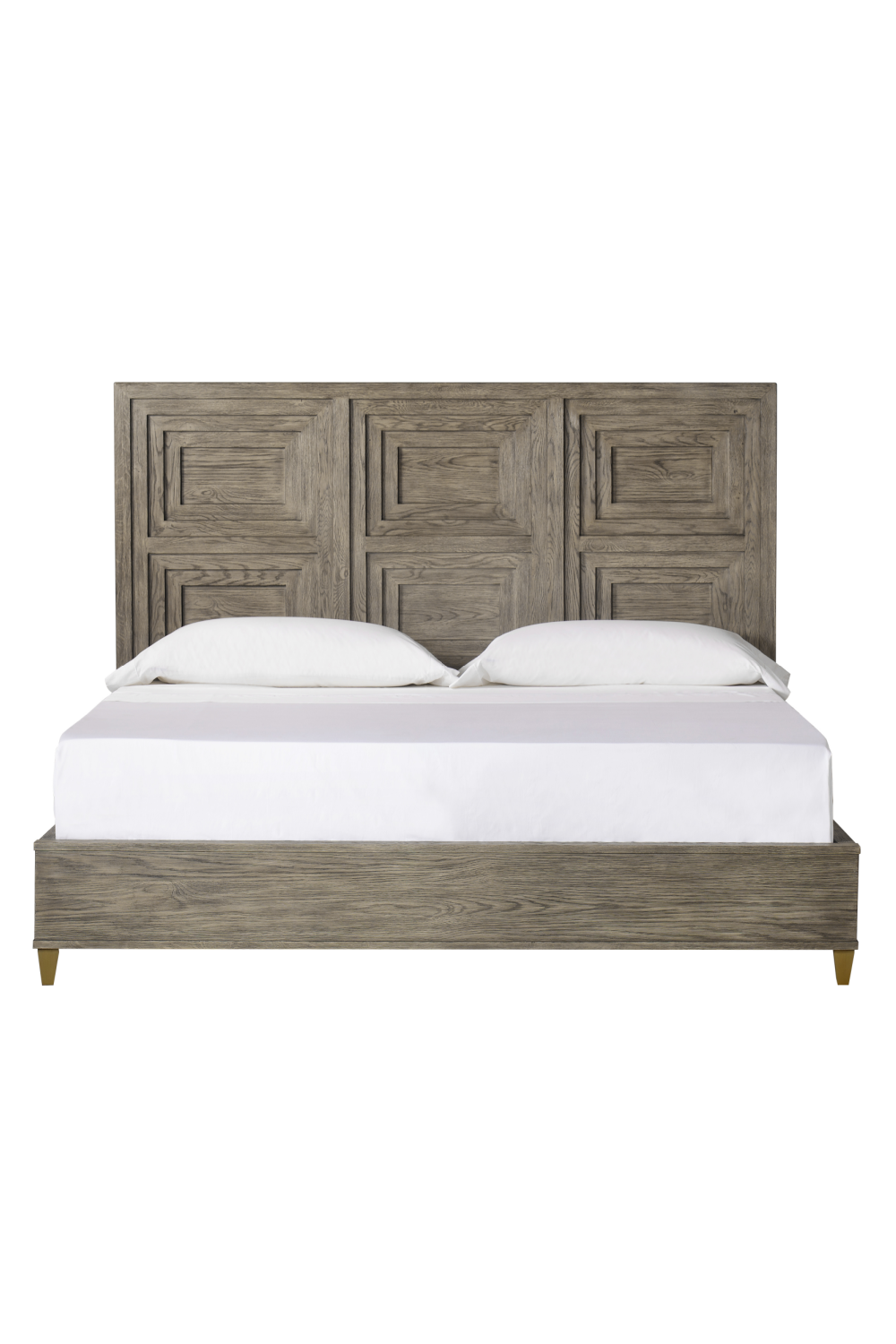 Image of Layered Frame Oak Queen Bed | Andrew Martin Claiborne