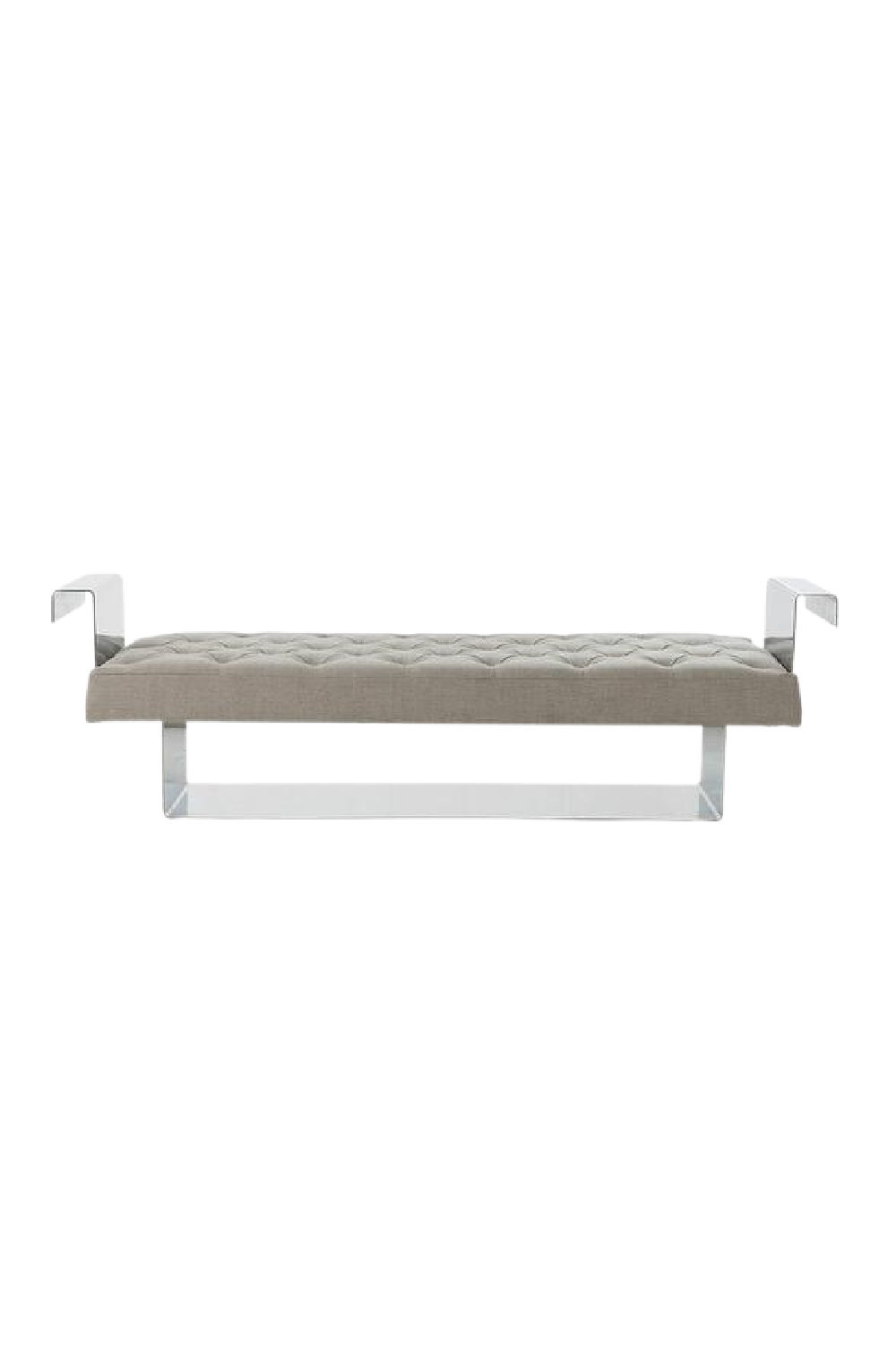 Taupe Linen Tufted Bench Andrew Martin Vinci Andrew Martin - OROA