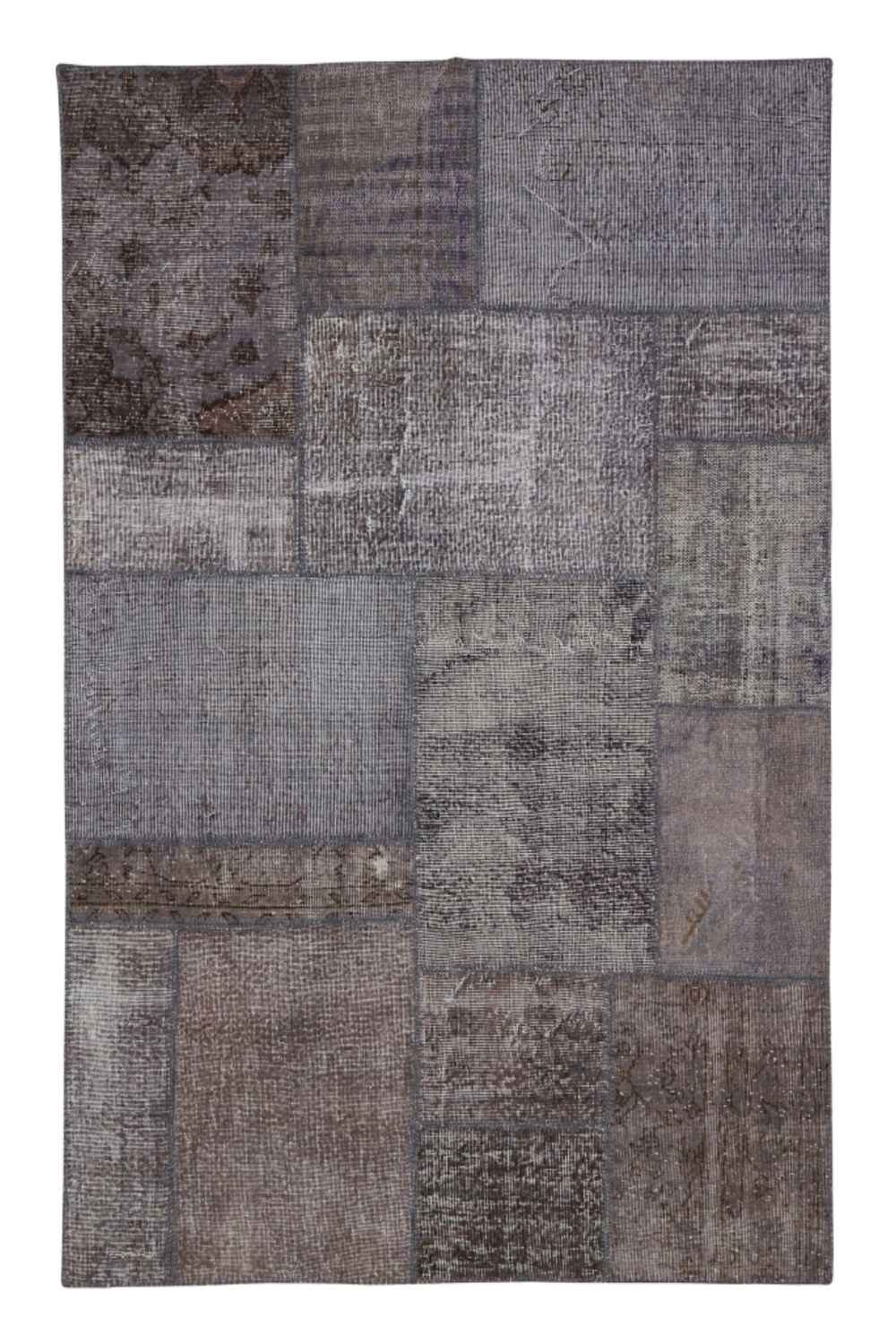 Mottled Blue Handwoven Patches Rug 5' x 7'5" | Andrew Martin Adel