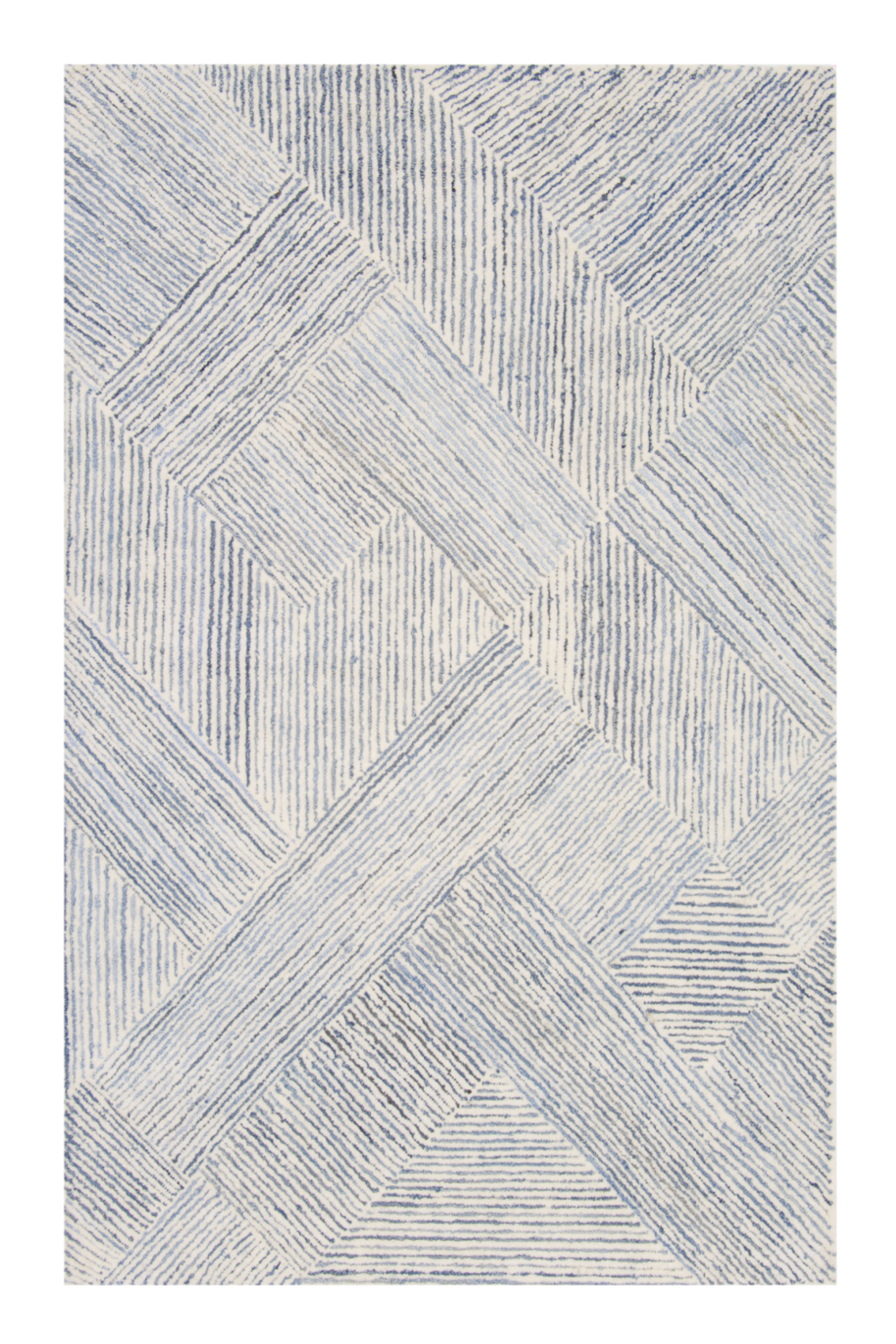 Wool and Denim Patchwork Rug | Andrew Martin Vaugham