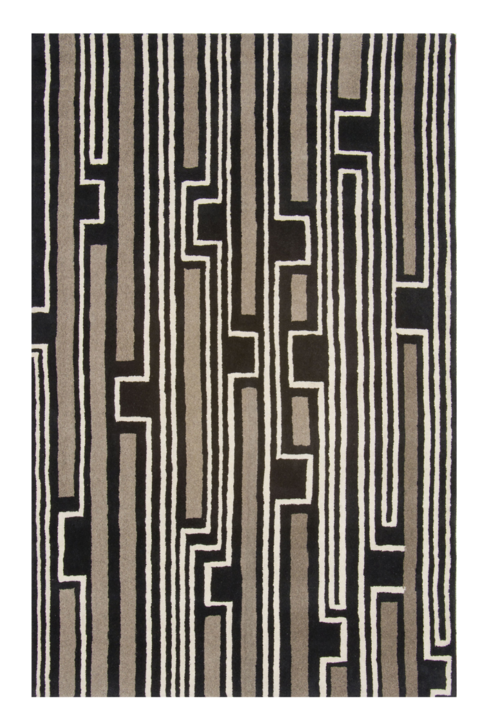 Tri-color Modern Geometric Rug 8' x 10' | Andrew Martin Xian