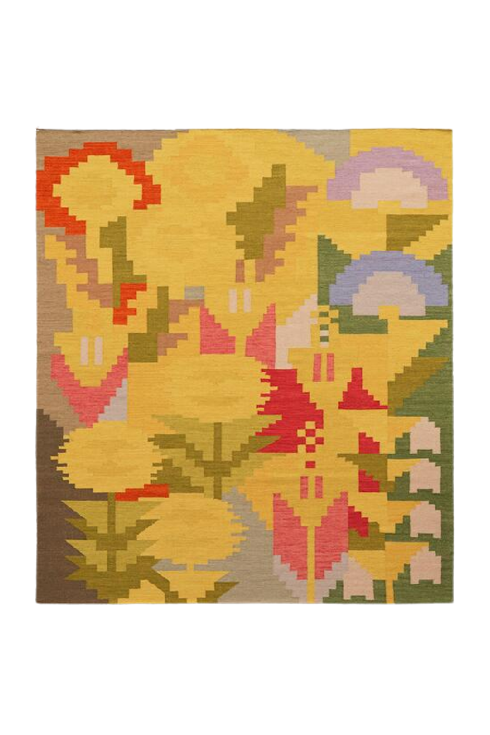 Graphic Floral Area Rug 8' x 10' | Andrew Martin Eternal Spring