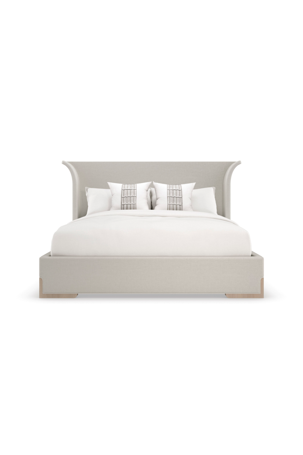 Light Gray Modern Bed | Caracole Beauty Sleep - OROA.COM product image