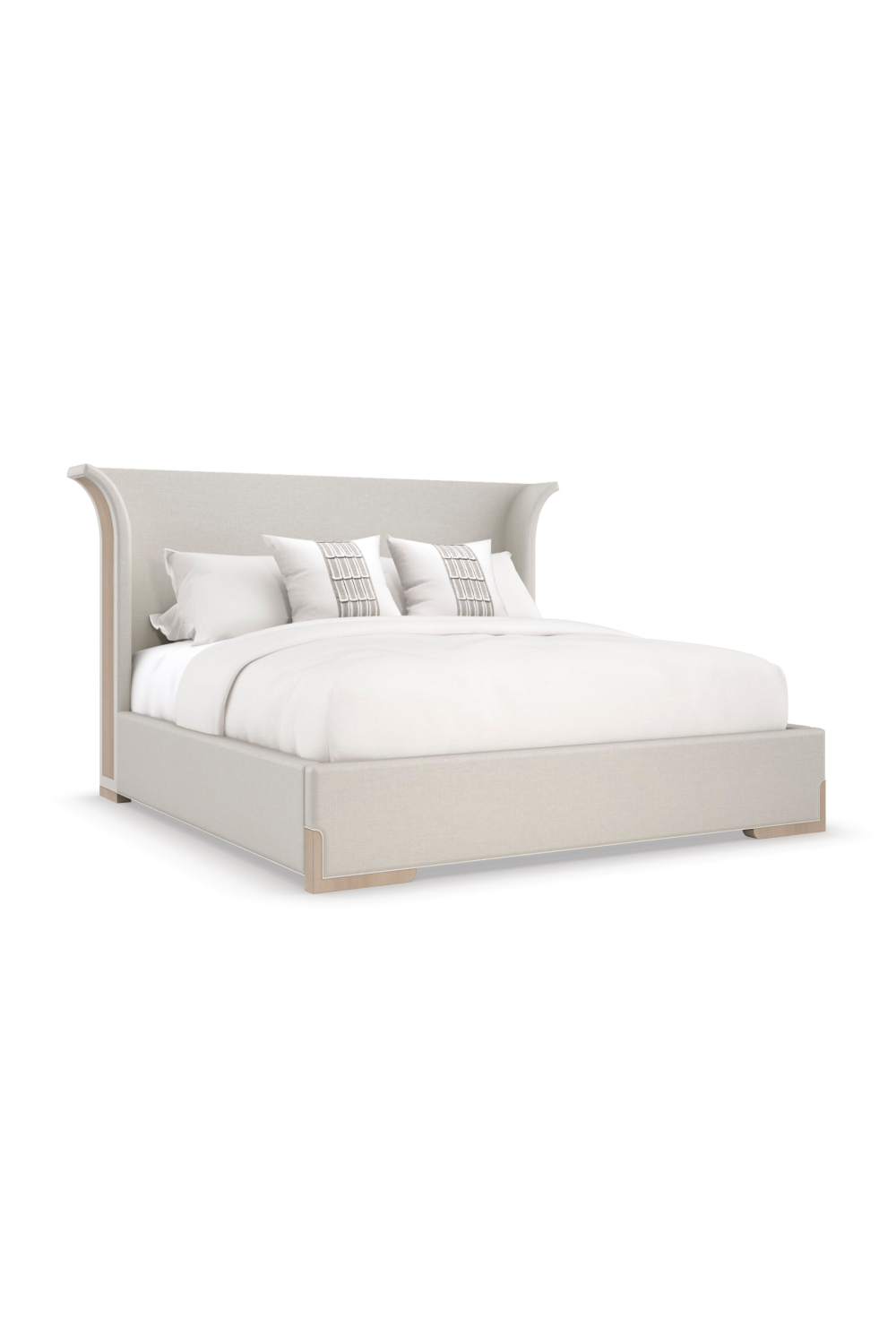 Ivory Ribbed Bed, Caracole Soft Embrace
