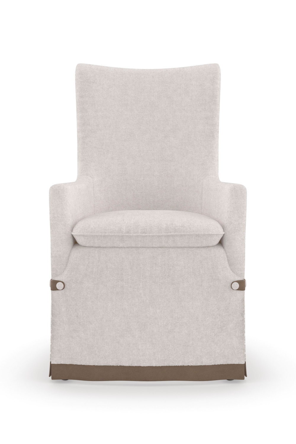 Image of Linen Weave Dining Armchair | Caracole Watch My Back