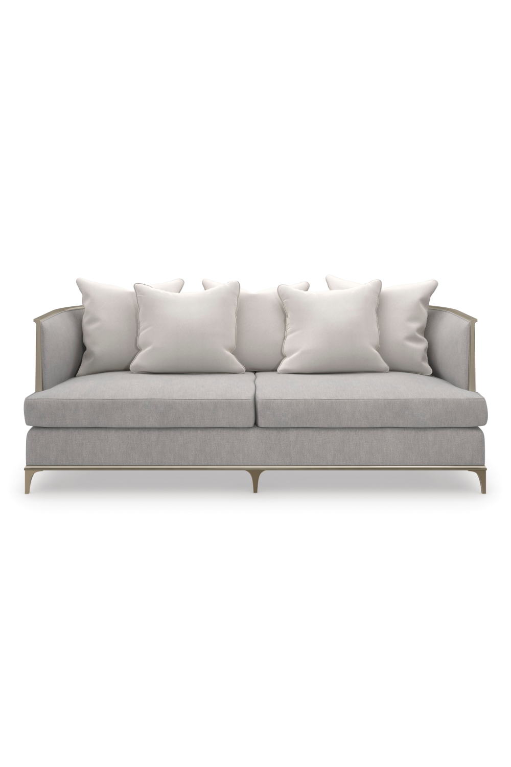 Image of Micro-Chenille Modern Sofa | Caracole Back In Style