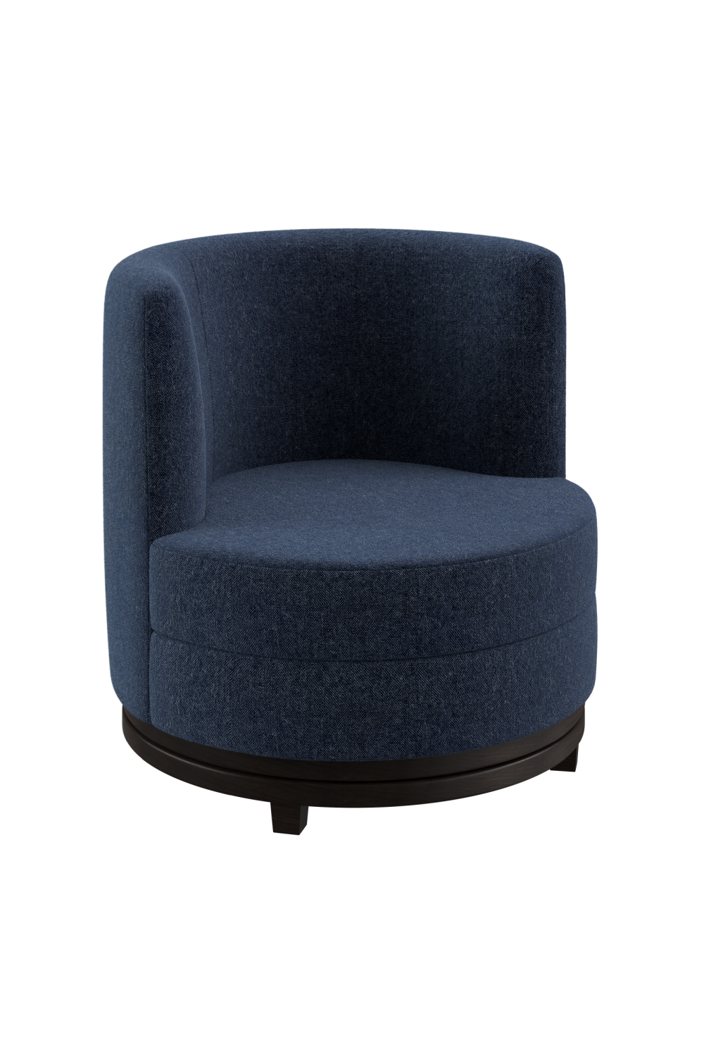 Upholstered Swivel Lounge Chair Dome Deco Ayden Paris fabric Deep Blue Dome Deco - OROA