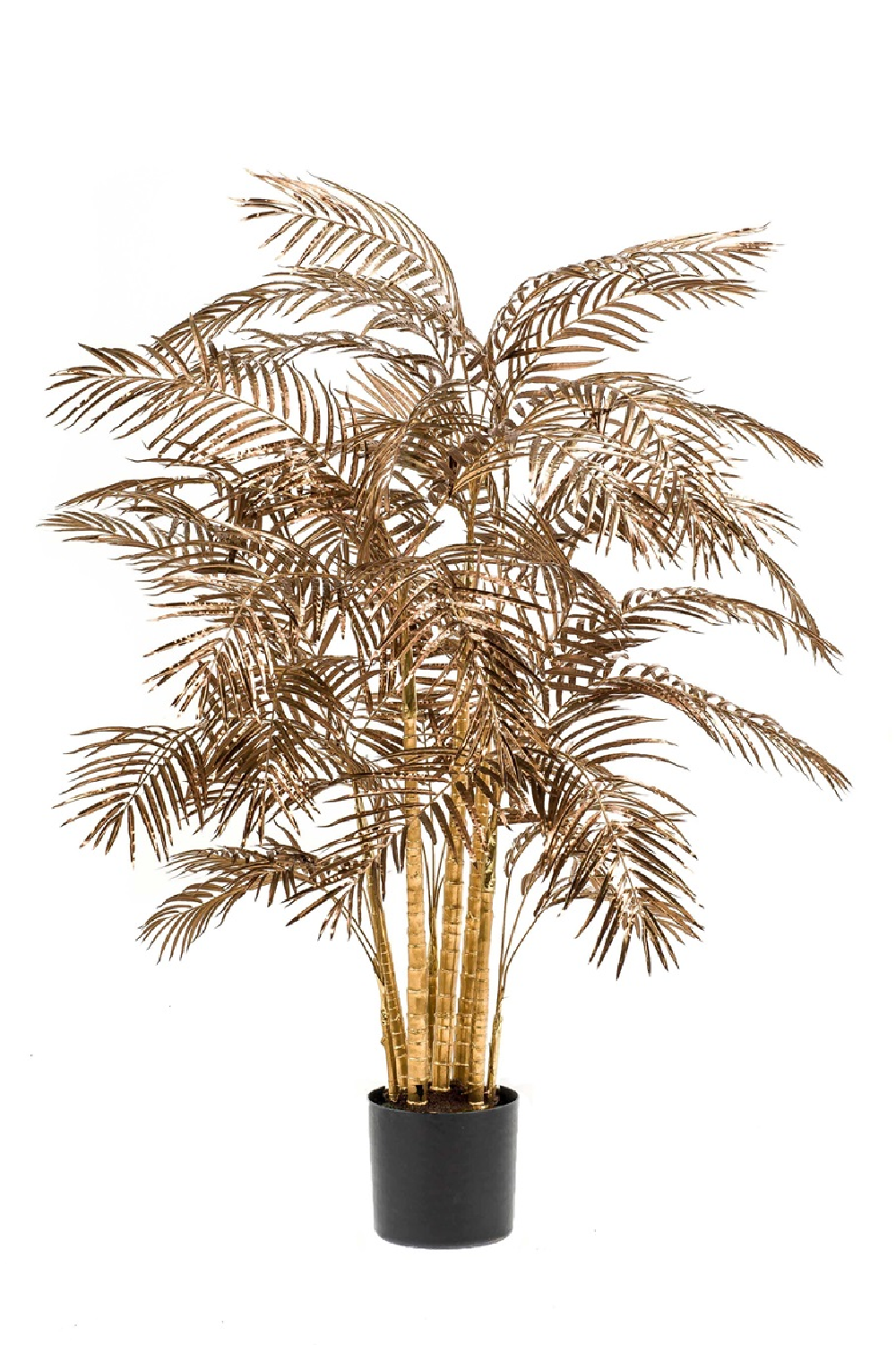 Image of Artificial Metallic Tropical Plant | Emerald Areca