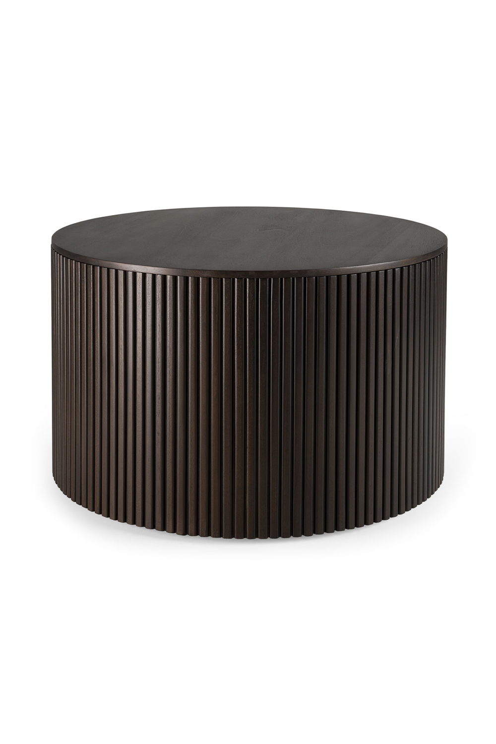 Image of Round Storage Coffee Table | Ethnicraft Roller Max