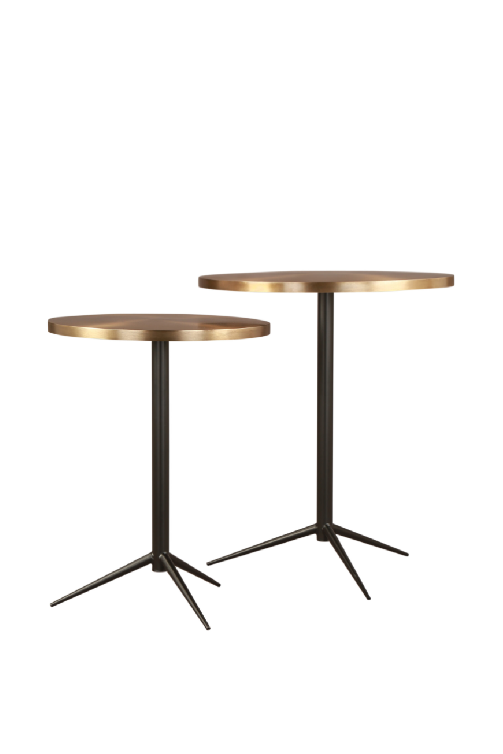 Round Brass Nesting Side Tables Liang &amp; Eimil Antigua Liang &amp; Eimil - OROA