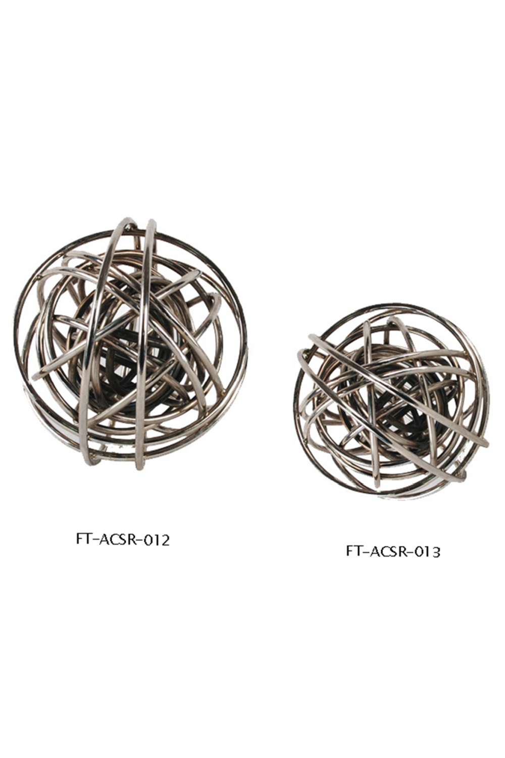 Round Nickel Plated Decors (L) Liang &amp; Eimil Twig Liang &amp; Eimil - OROA