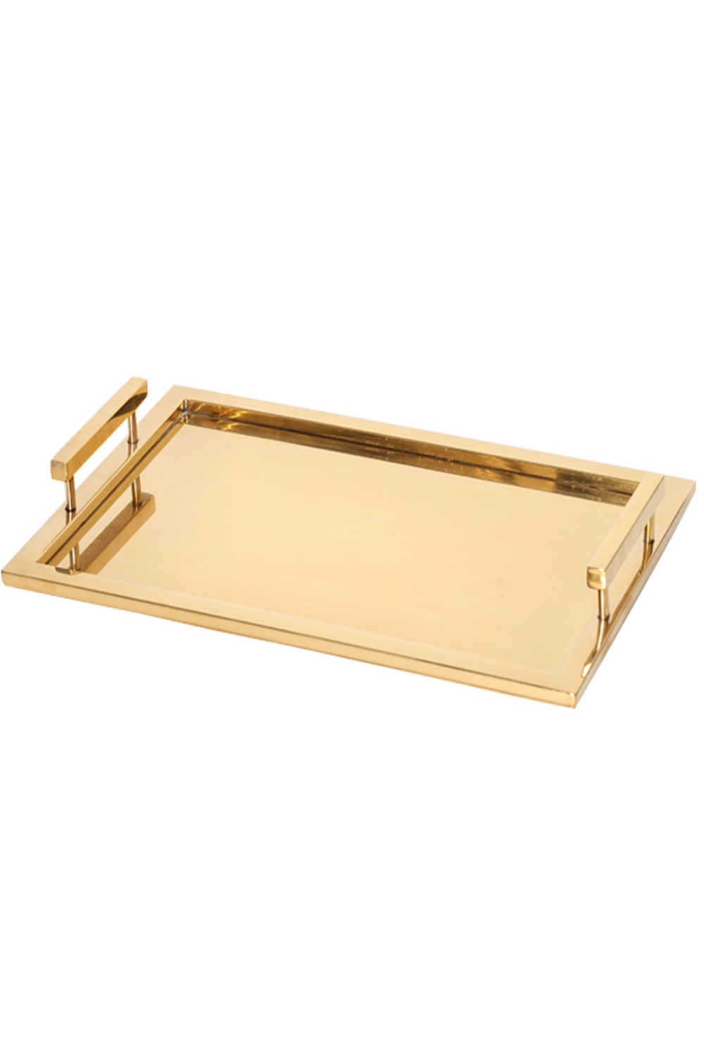 Rectangular Gold Metal Tray Liang &amp; Eimil Liang &amp; Eimil - OROA