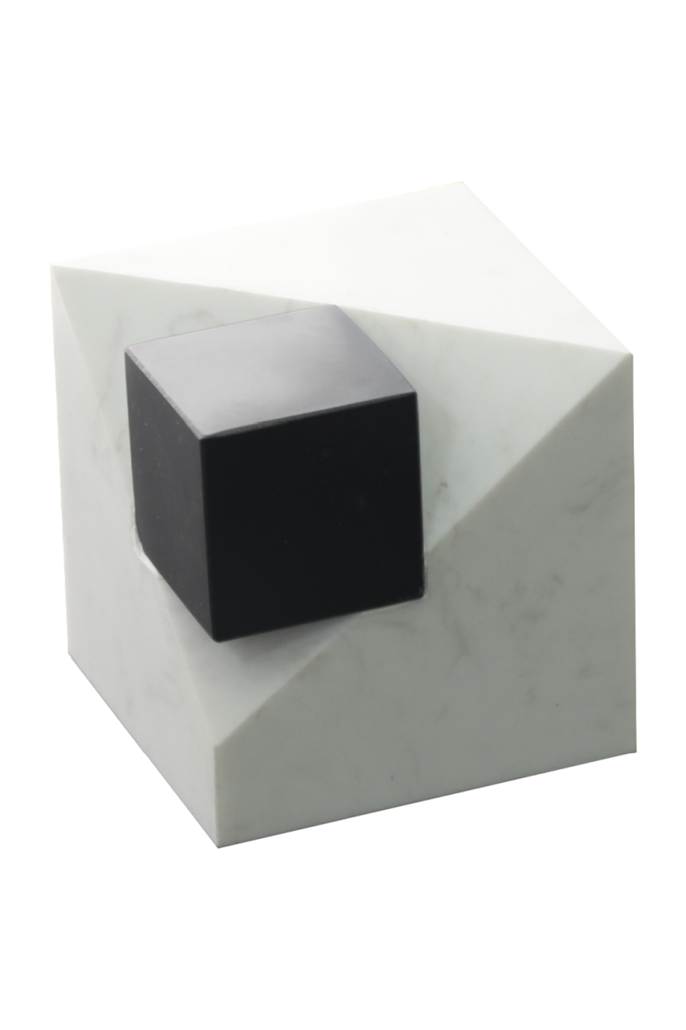 Black Geometric Marble Table Decoration Liang &amp; Eimil Cubic II Liang &amp; Eimil - OROA