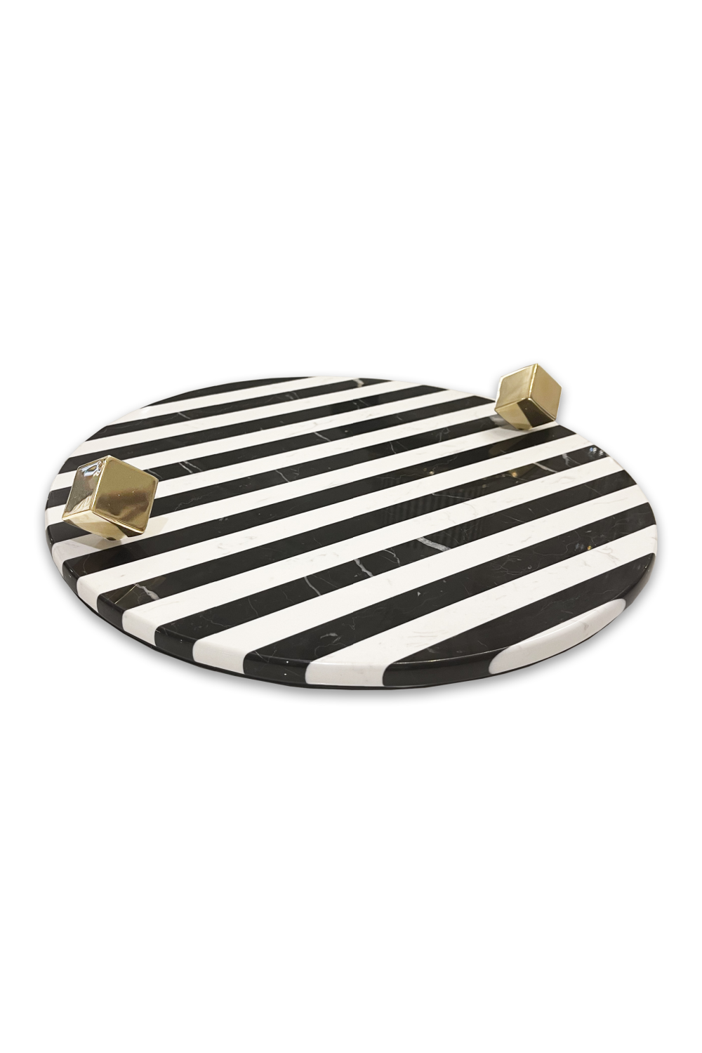 Flat Marble & Brass Tray – Pieces