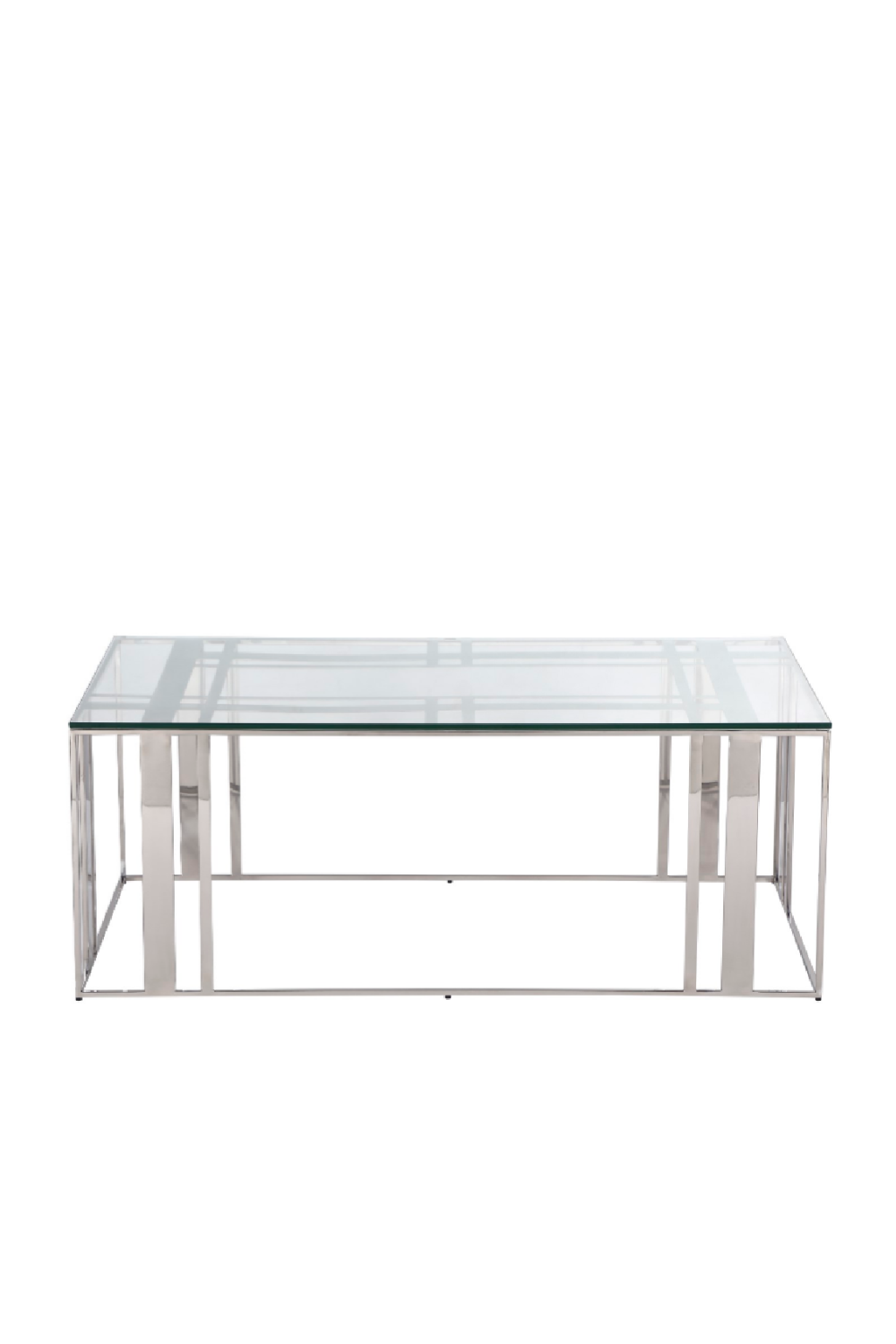 Silver Rectangular Coffee Table Liang &amp; Eimil Lafayette Liang &amp; Eimil - OROA